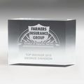 4" Thick Freestanding Acrylic Awards (4 Color Process)